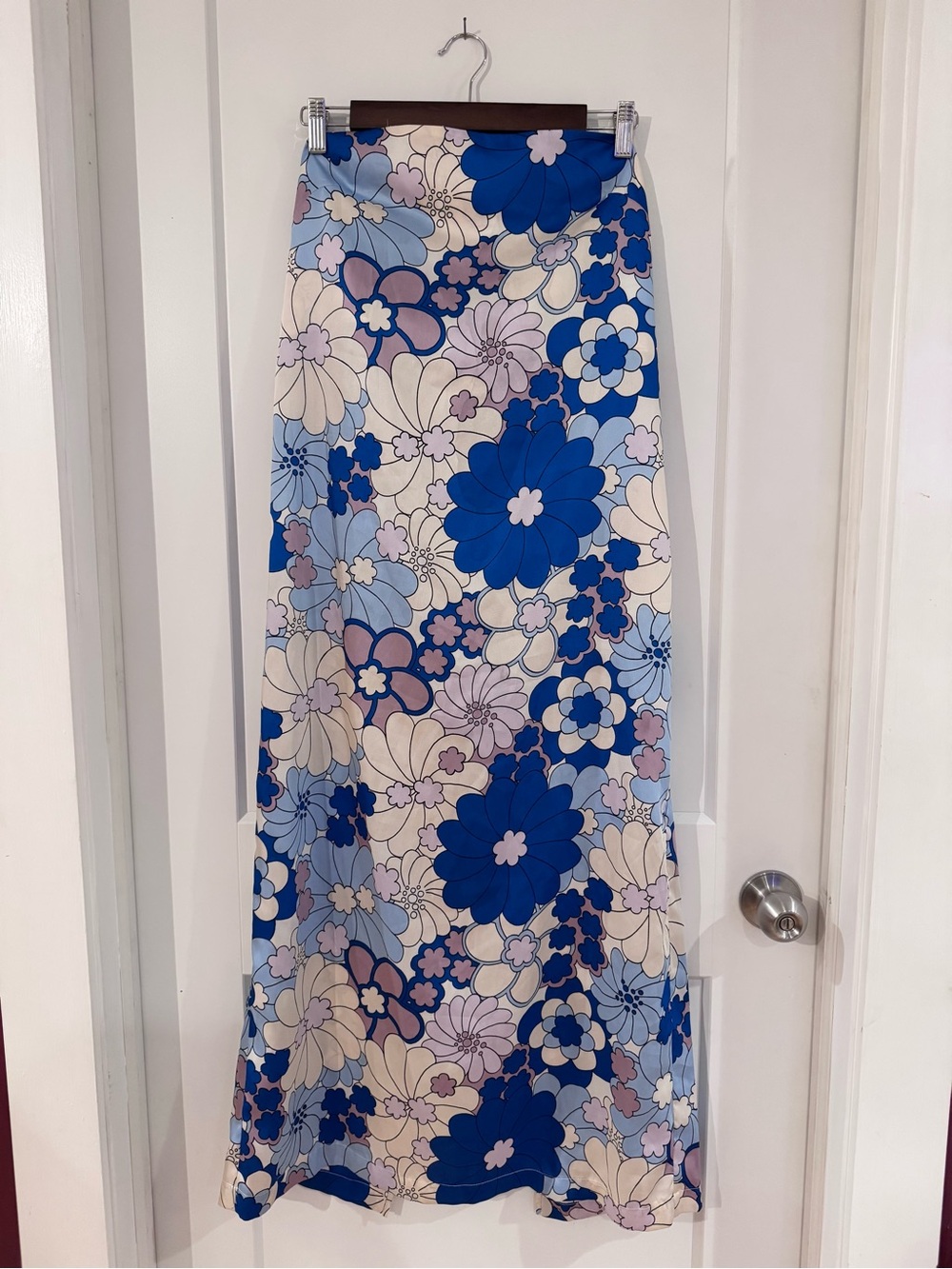Blue Zara Midi Strapless Dress